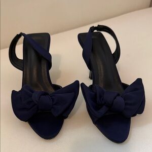 Elegant Navy Blue Women's Sandals